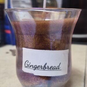 Gingerbread Scented Candle in Glass Holder